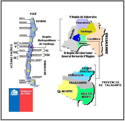 Mapa Provincia de Talagante